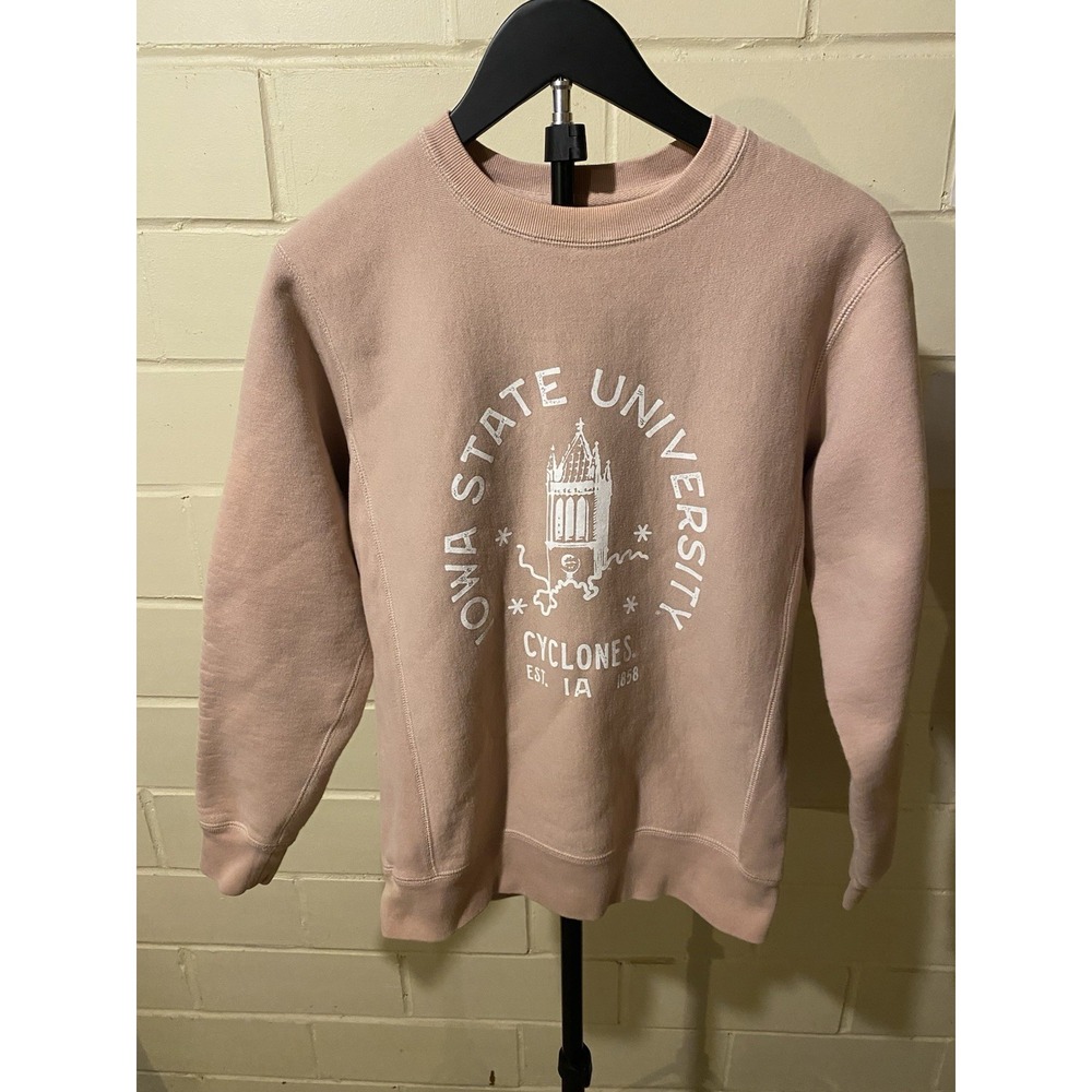 Iowa State Cyclones USCAPE Apparel Crewneck Sweatshirt Pink XS Collegiate